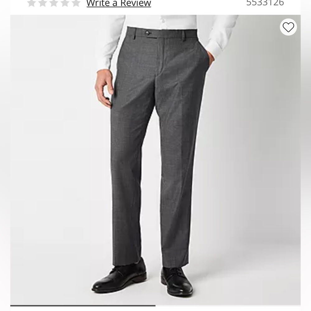 Collection by Michael Strahan Grey Classic Fit Suit Pants - 34/34